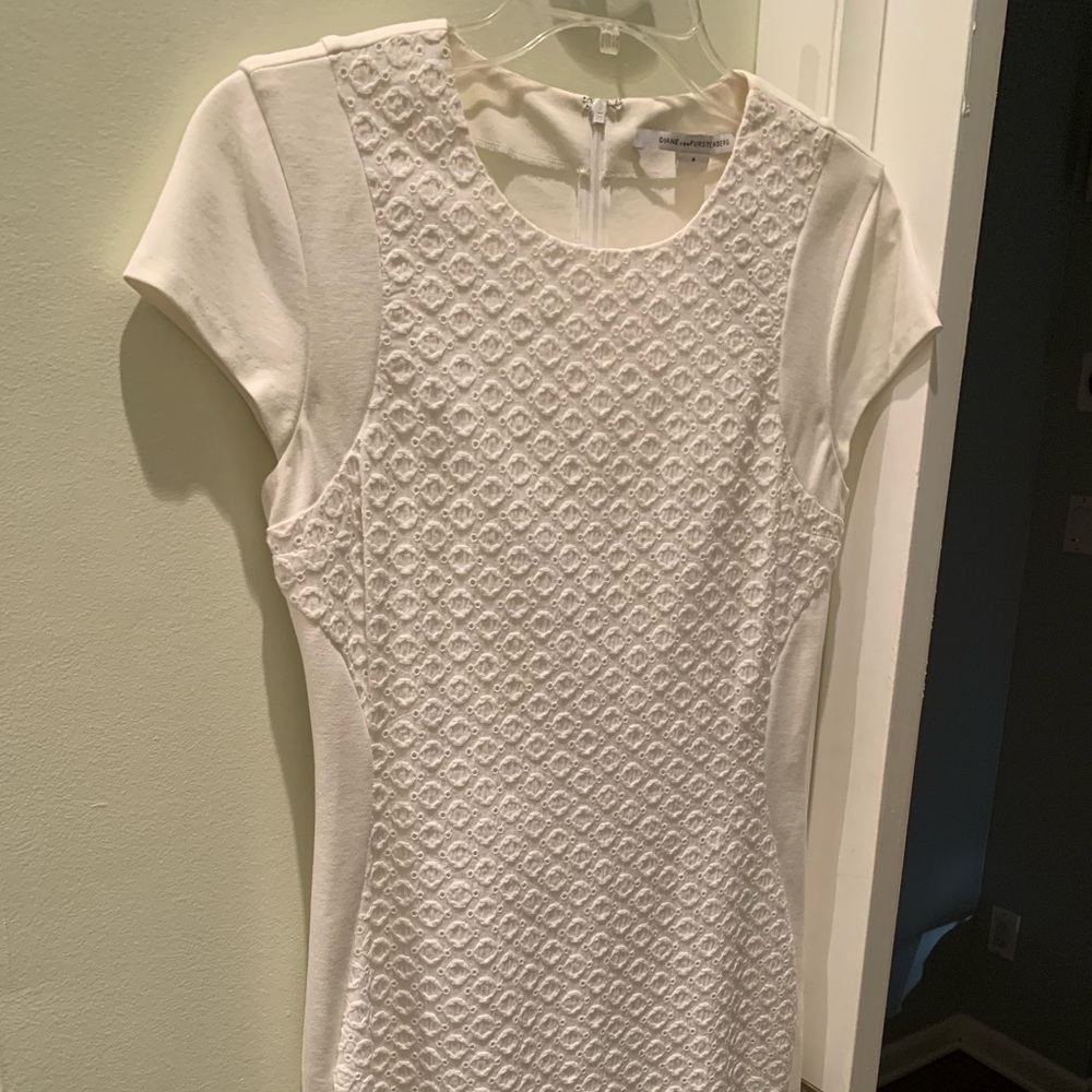White Midi Diane Von Furstenberg Dress